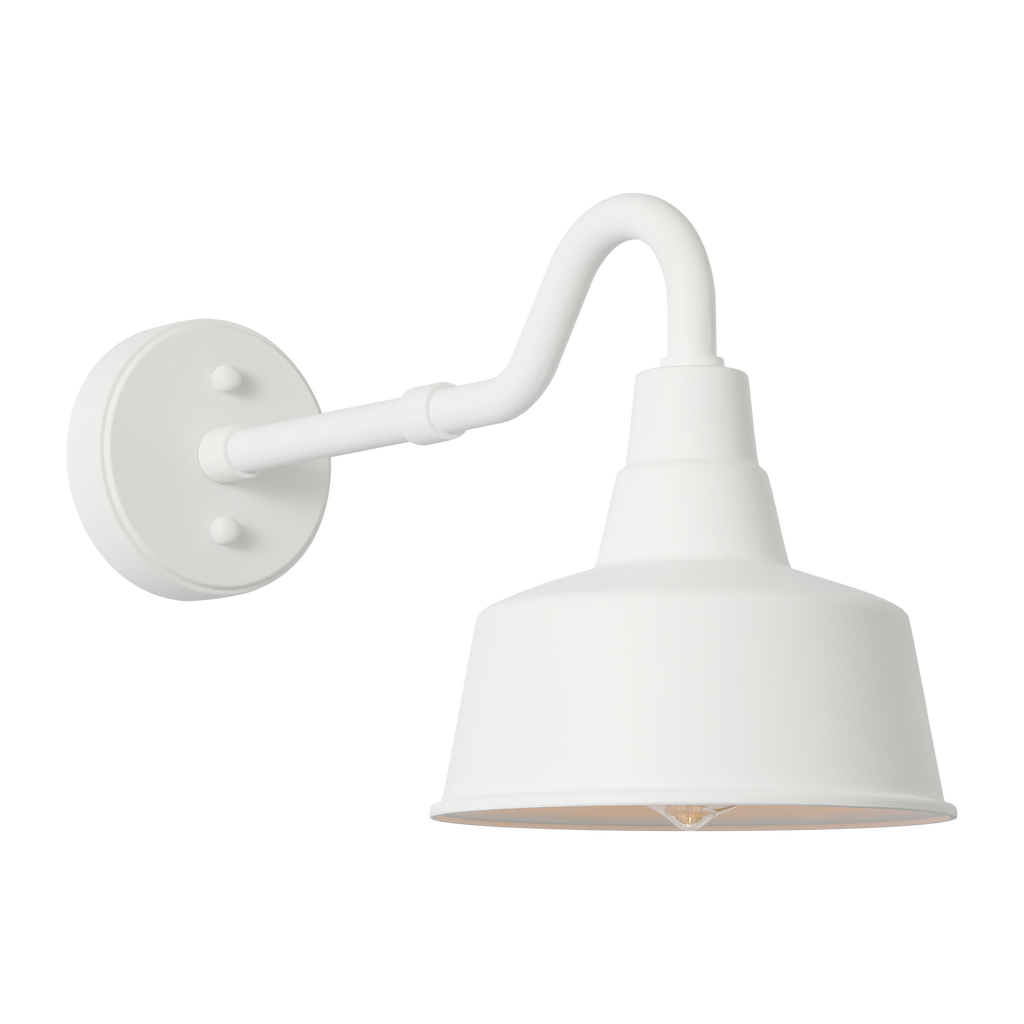 Barn Light Small StoneStrong Wall Lantern Outdoor Textured White