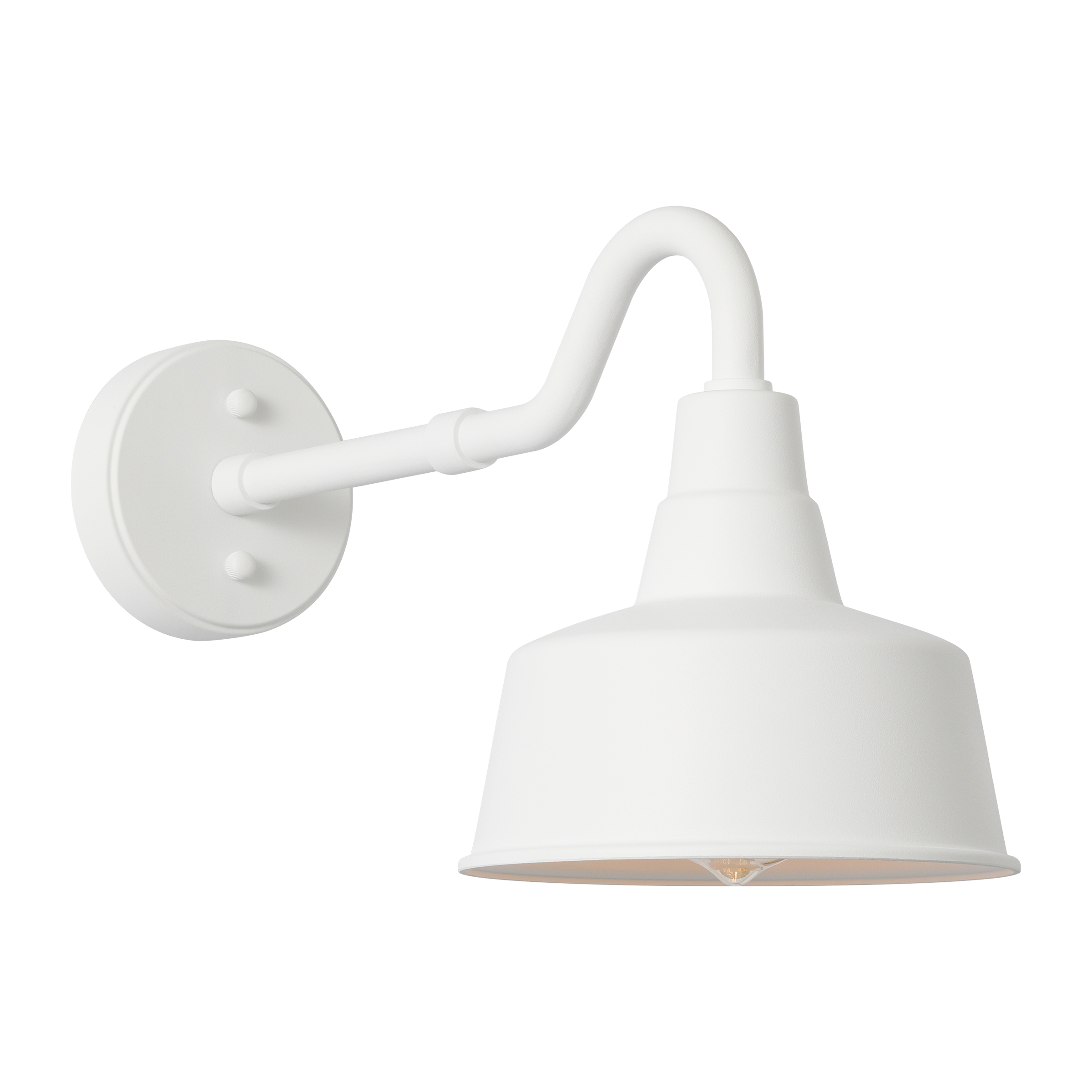 Barn Light Small StoneStrong Wall Lantern Outdoor Textured White