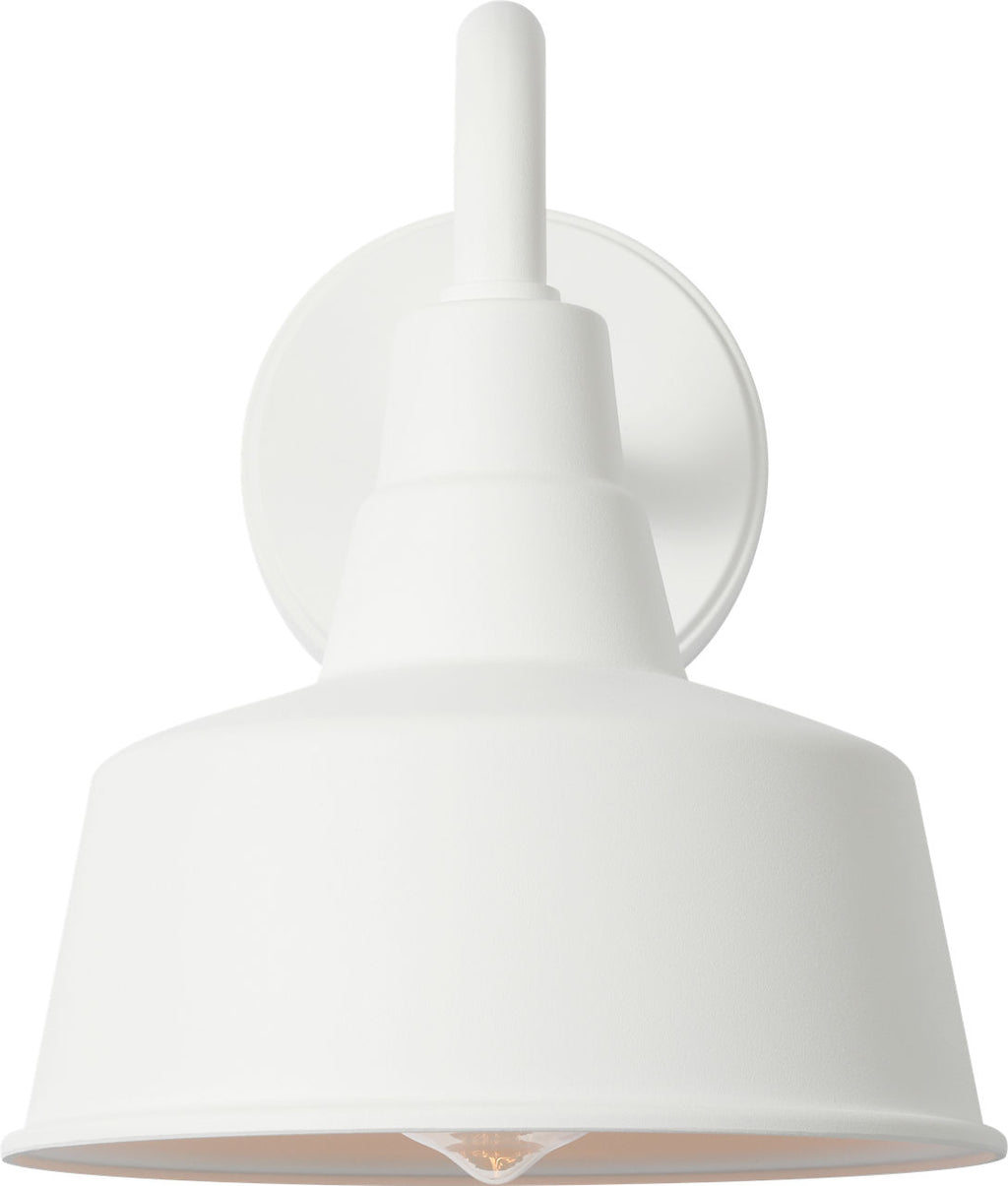 Barn Light Small StoneStrong Wall Lantern Outdoor Textured White