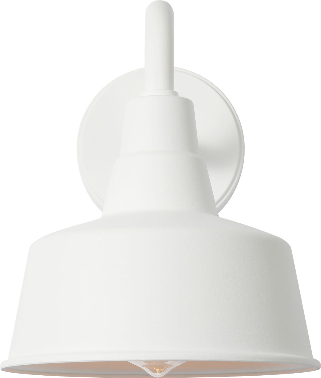 Barn Light Small StoneStrong Wall Lantern Outdoor Textured White