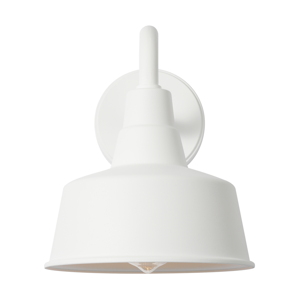 Barn Light Small StoneStrong Wall Lantern Outdoor Textured White