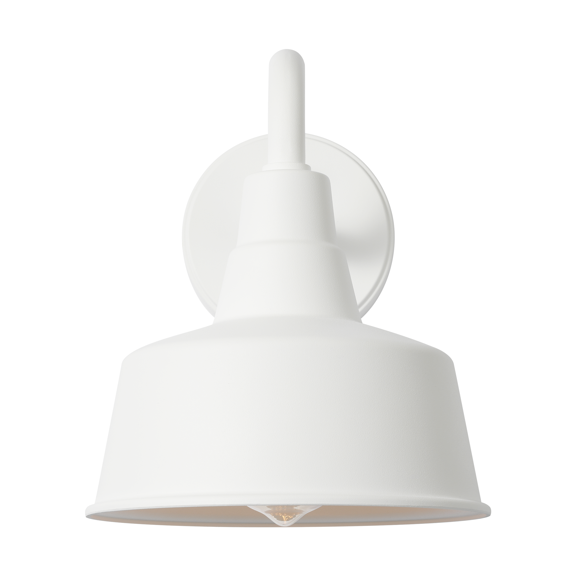 Barn Light Small StoneStrong Wall Lantern Outdoor Textured White