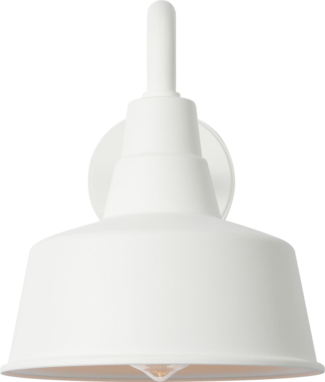 Barn Light Small StoneStrong Wall Lantern Outdoor Textured White