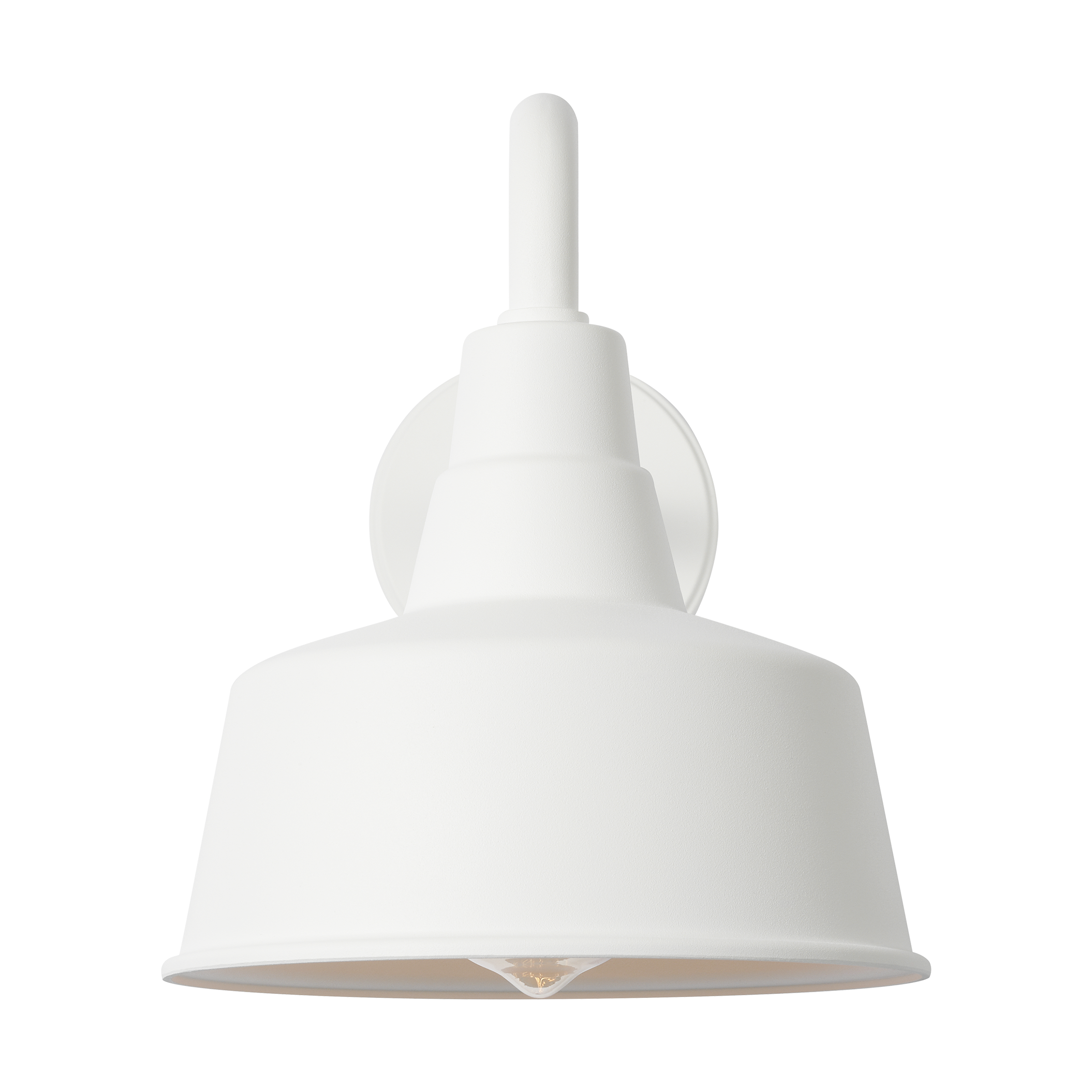 Barn Light Small StoneStrong Wall Lantern Outdoor Textured White