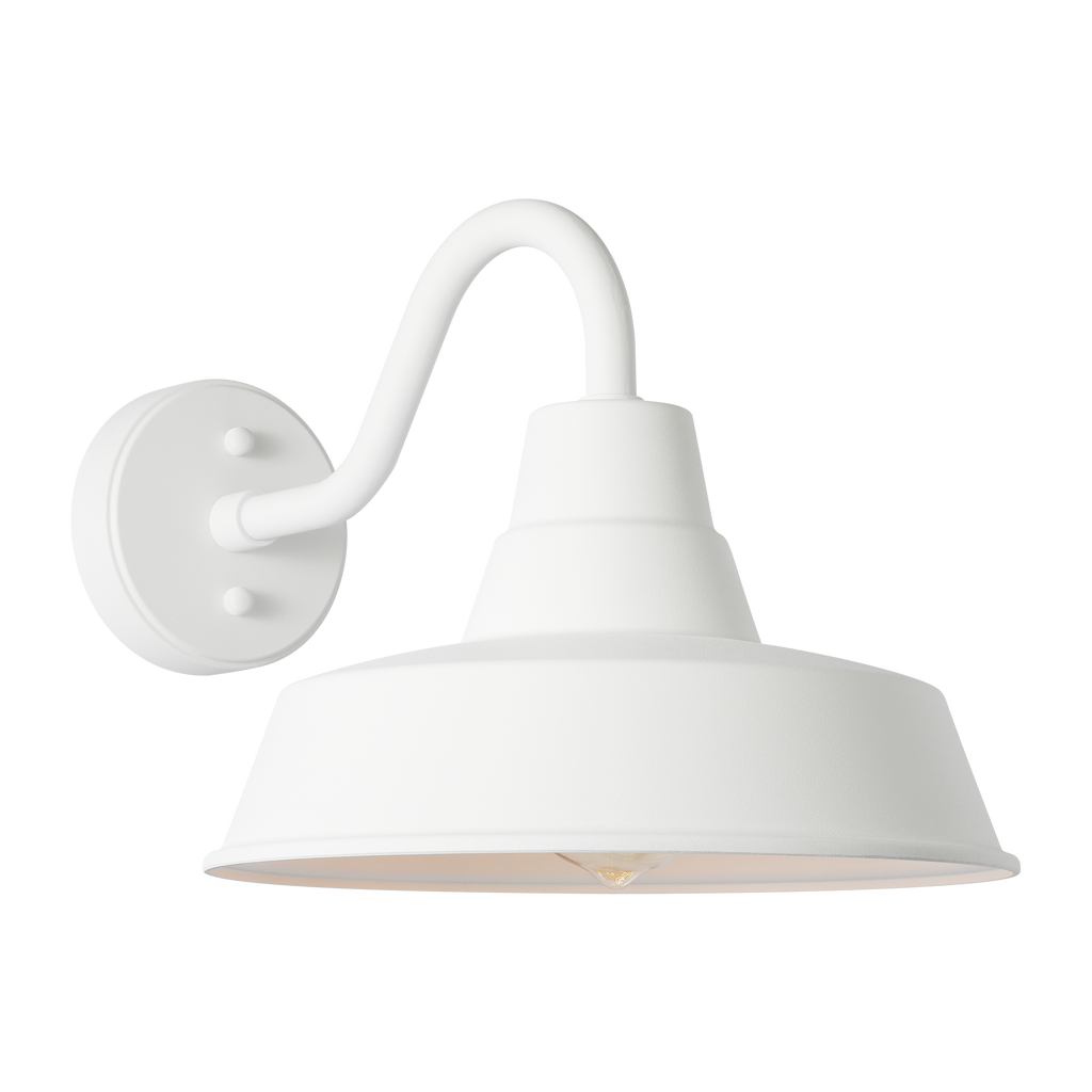 Barn Light StoneStrong Medium Wall Lantern Outdoor | Textured White