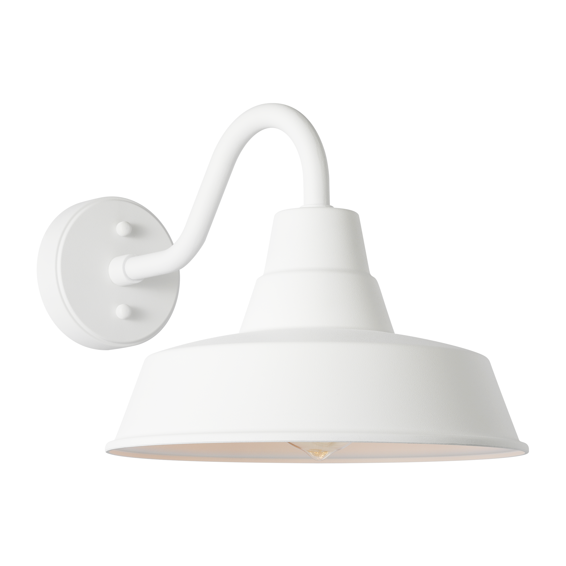 Barn Light StoneStrong Medium Wall Lantern Outdoor | Textured White
