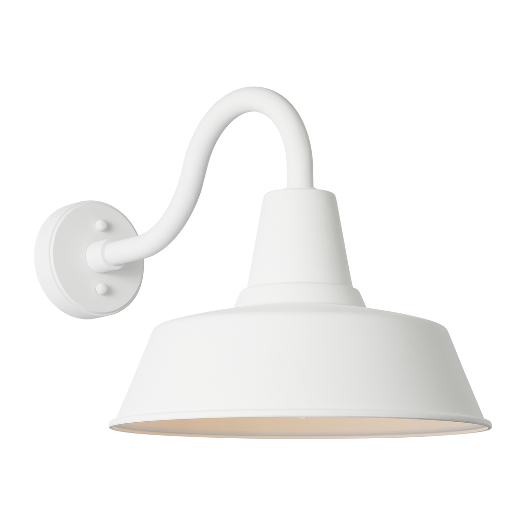Barn Light LargeStoneStrong Wall Lantern Outdoor Textured White
