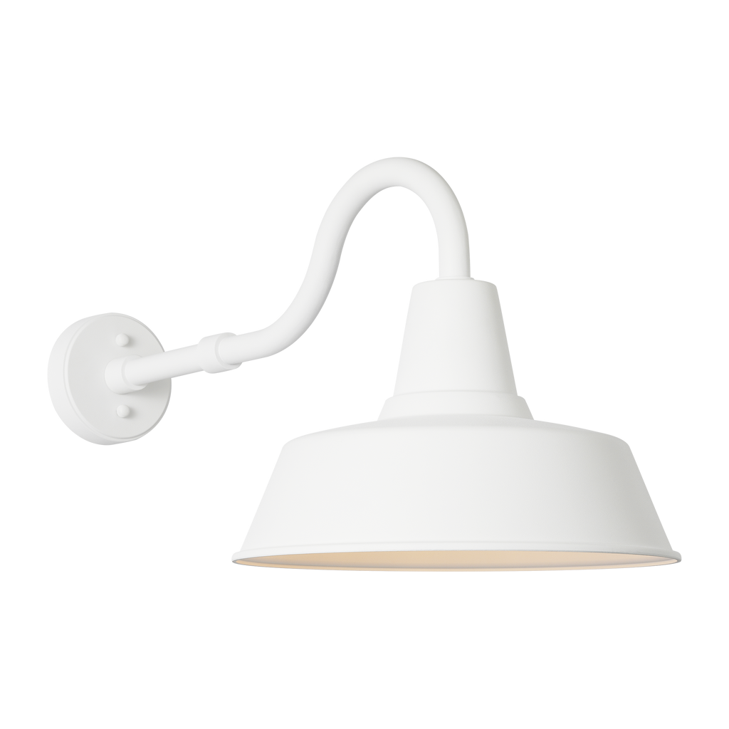 Barn Light LargeStoneStrong Wall Lantern Outdoor Textured White