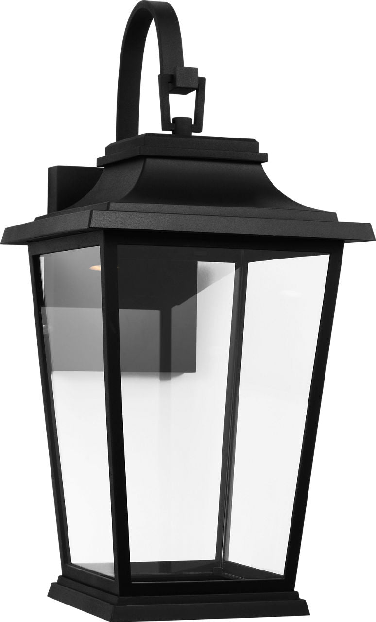 Warren Large Lantern Textured Black Bulbs Inc