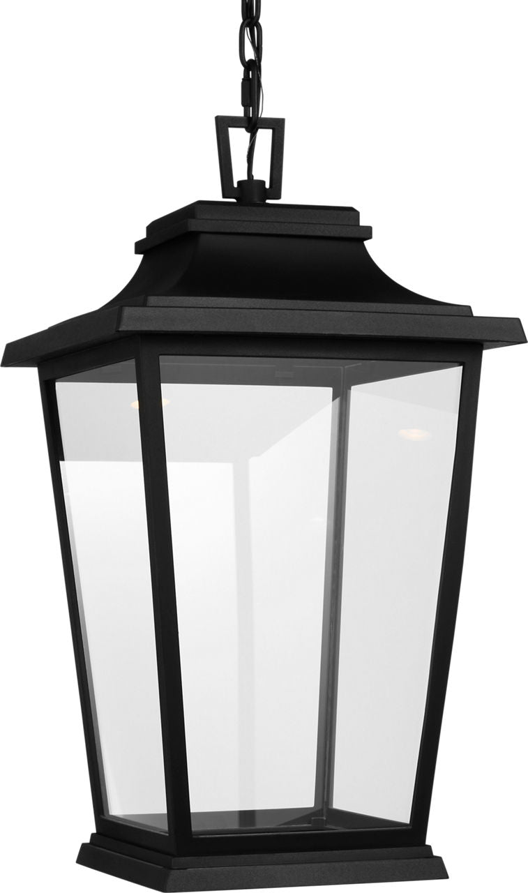 Warren Hanging Lantern Textured Black Bulbs Inc