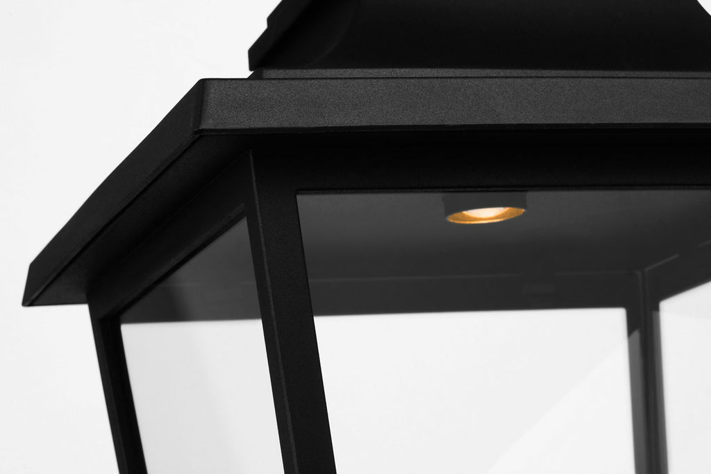 Warren Hanging Lantern Textured Black Bulbs Inc