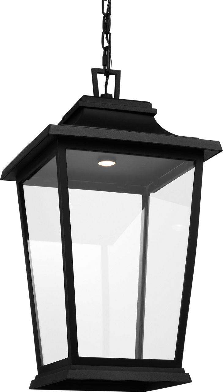 Warren Hanging Lantern Textured Black Bulbs Inc