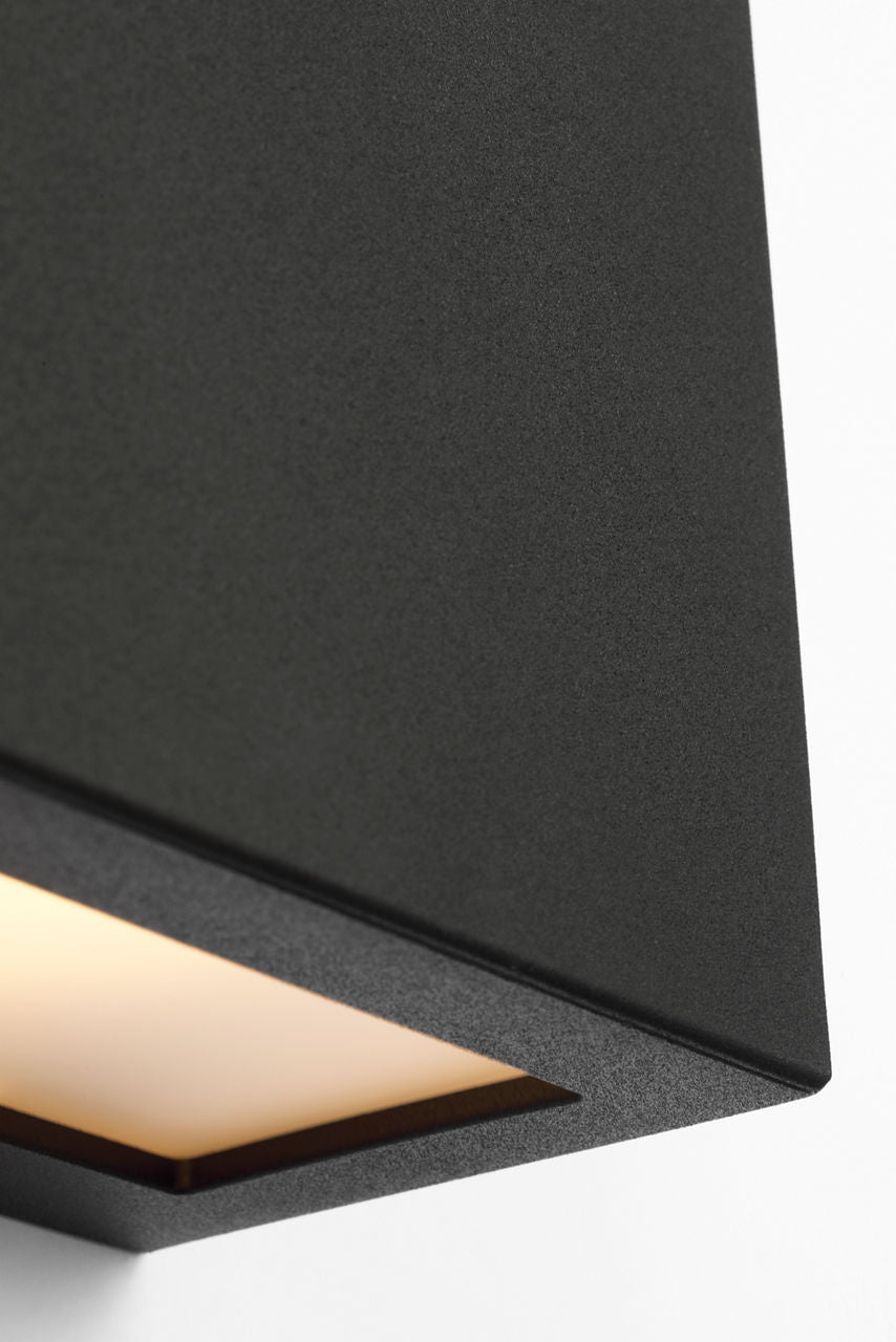 Kukei Large LED Wall Lantern Textured Black Bulbs Inc