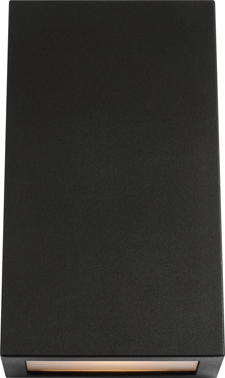 Kakudo Large LED Wall Lantern Textured Black Bulbs Inc