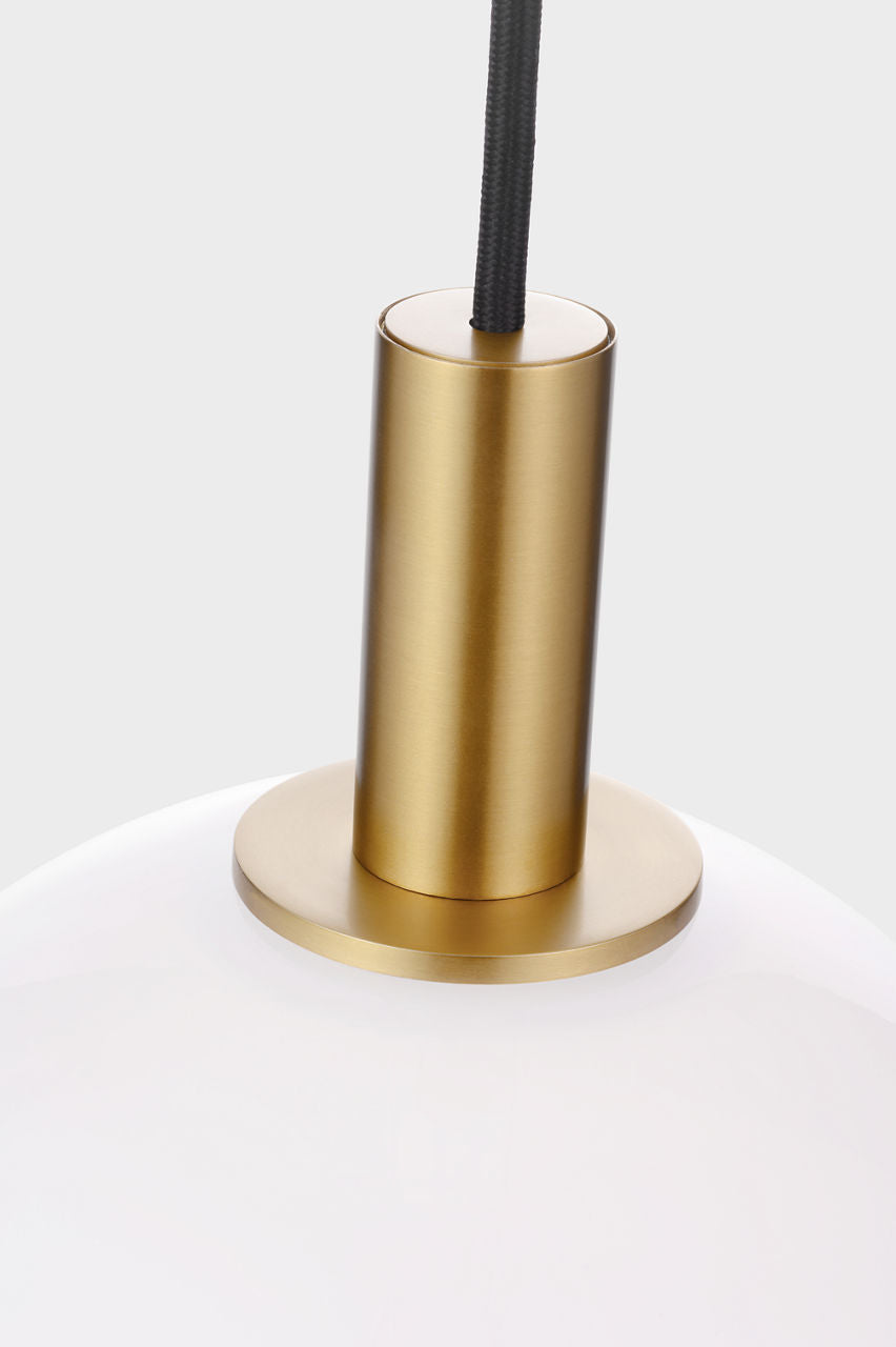 Torian Small Pendant Burnished Brass