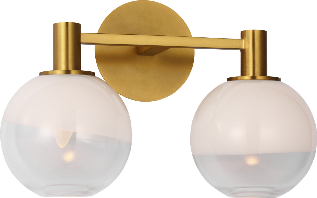 Torian 2 - Light Vanity Burnished Brass