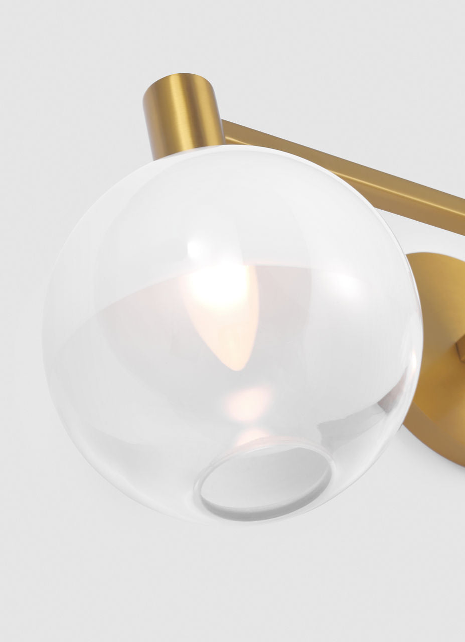 Torian 3 - Light Vanity Burnished Brass