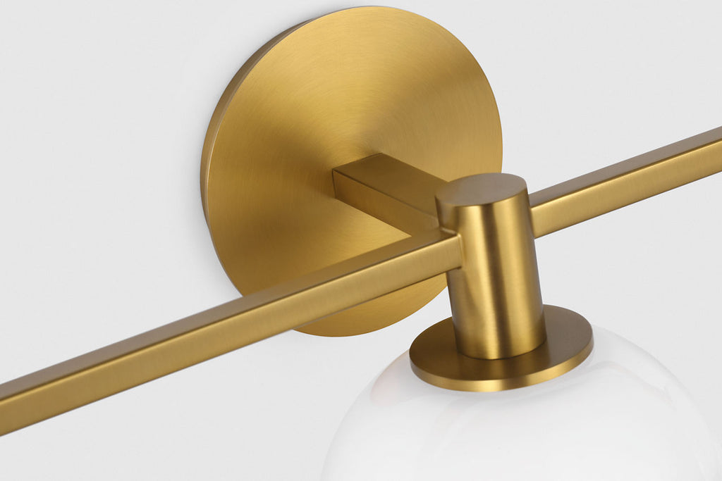 Torian 3 - Light Vanity Burnished Brass