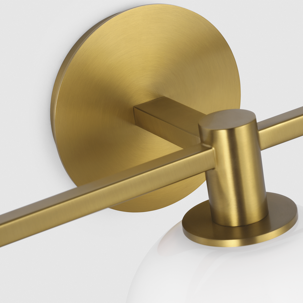 Torian 3 - Light Vanity Burnished Brass