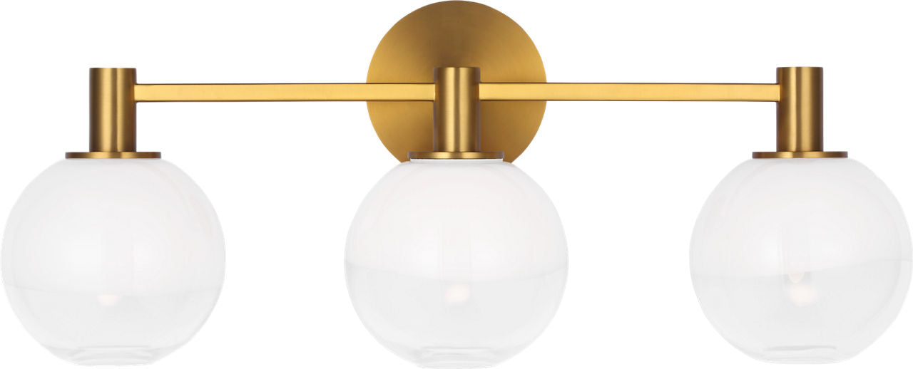 Torian 3 - Light Vanity Burnished Brass