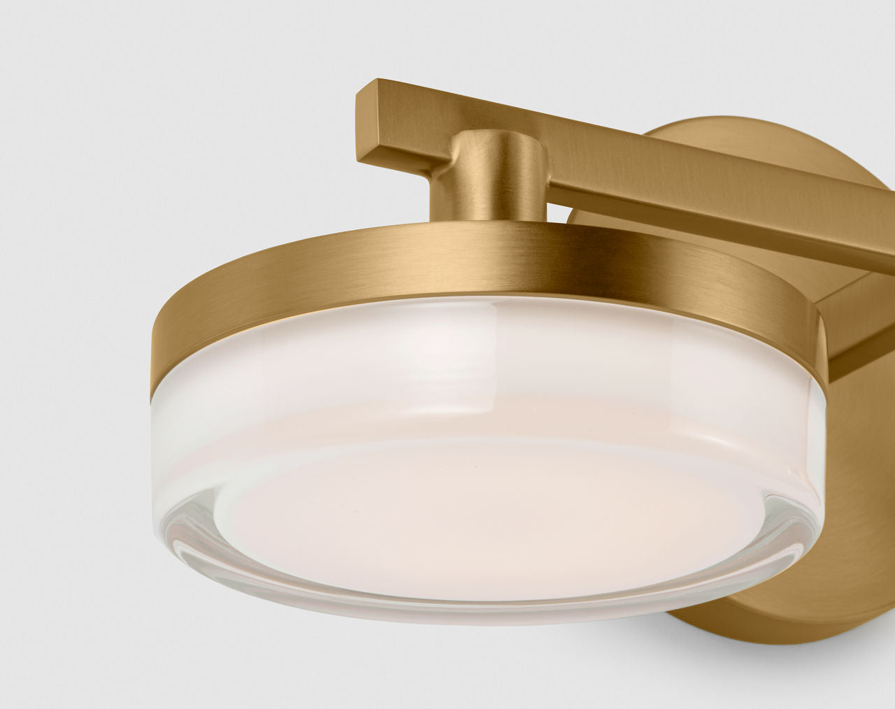 Khan 2 - Light Vanity Burnished Brass Bulbs Inc