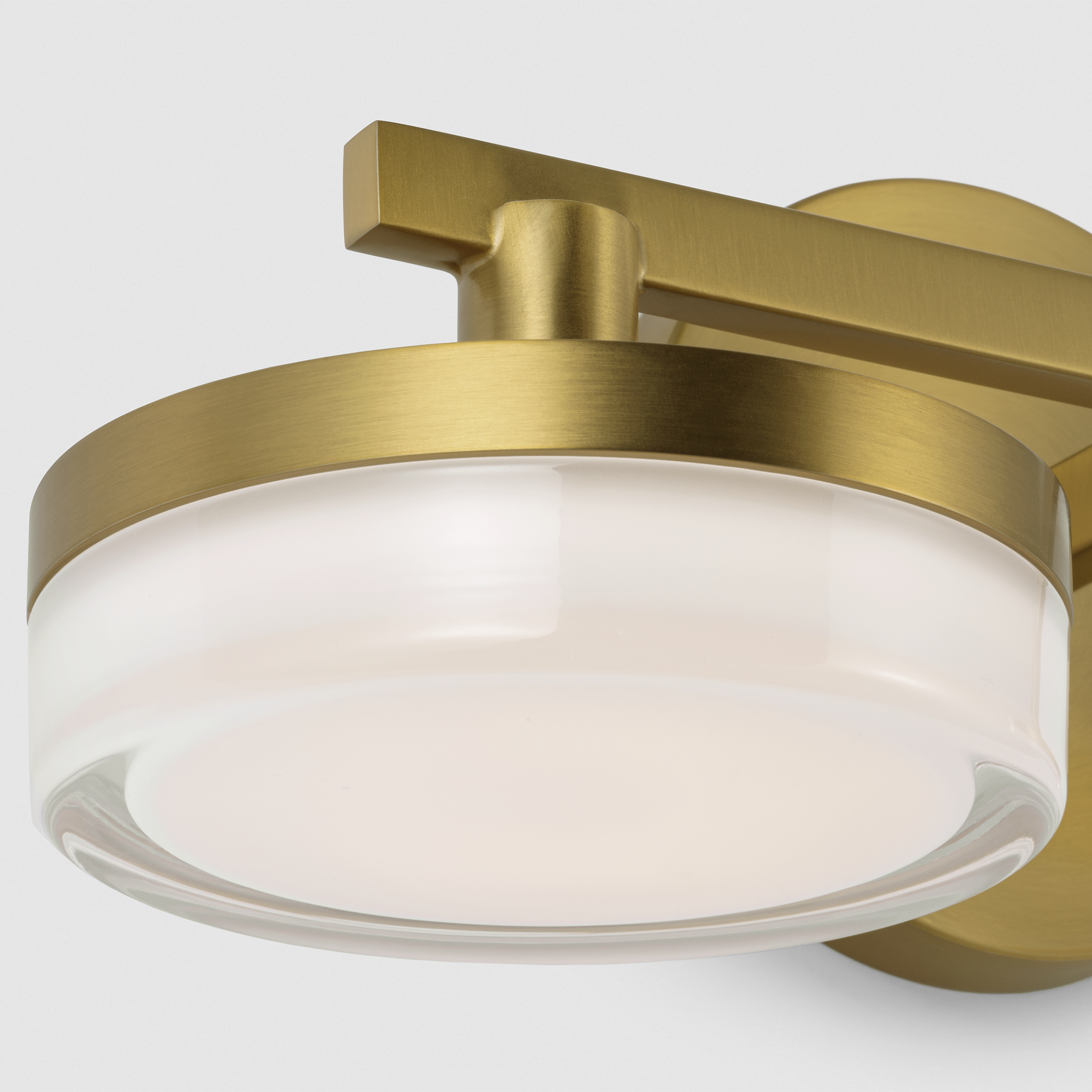 Khan 2 - Light Vanity Burnished Brass Bulbs Inc