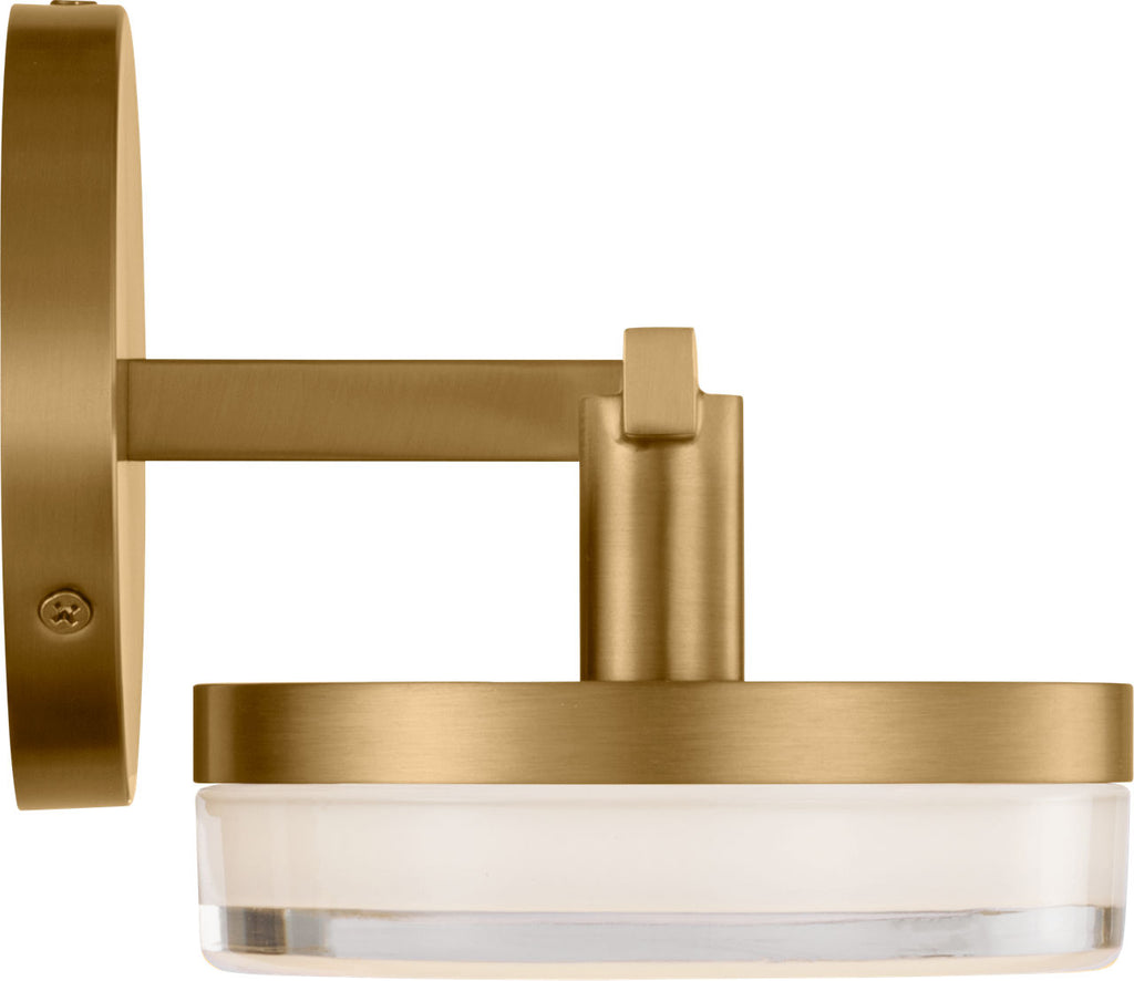 Khan 2 - Light Vanity Burnished Brass Bulbs Inc