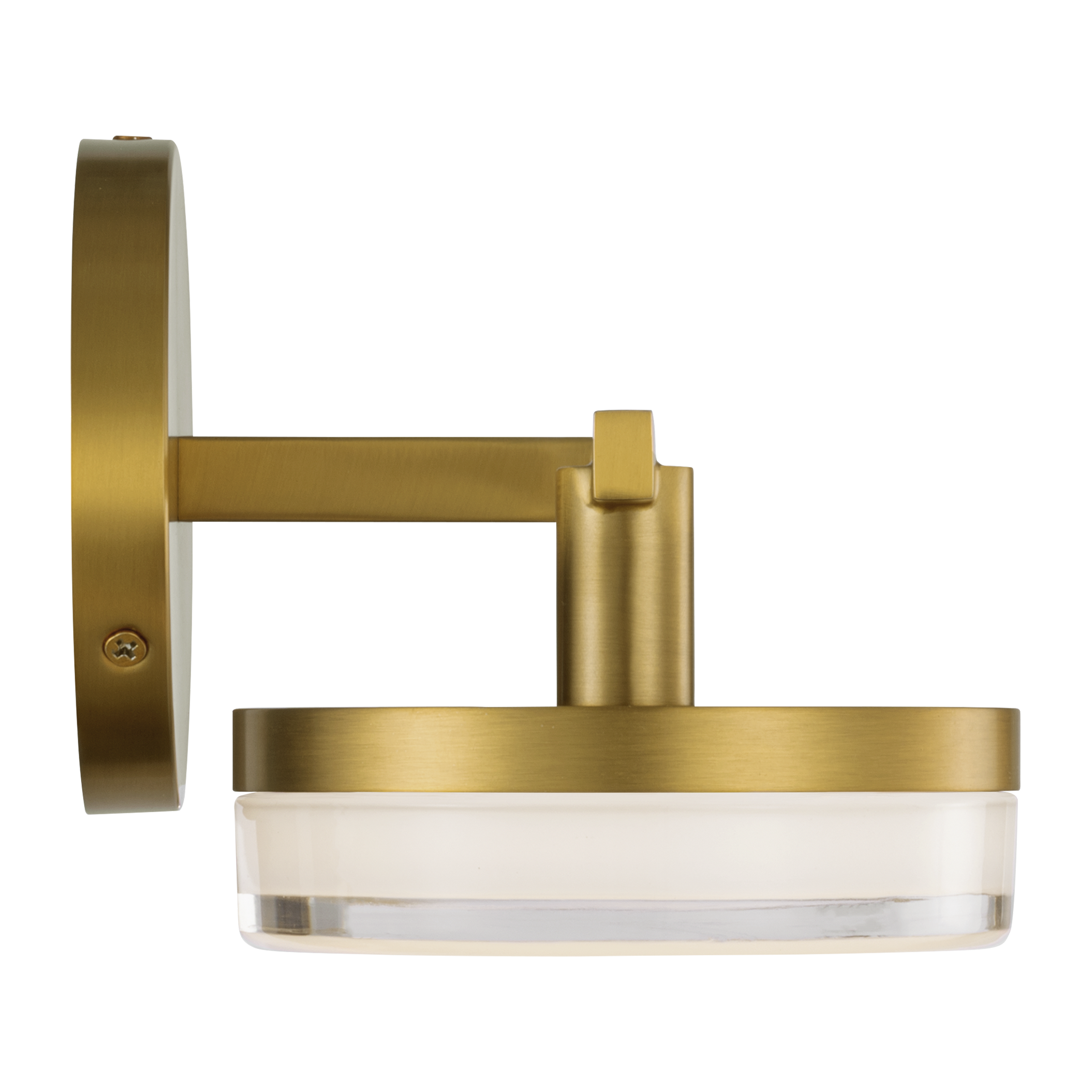 Khan 2 - Light Vanity Burnished Brass Bulbs Inc