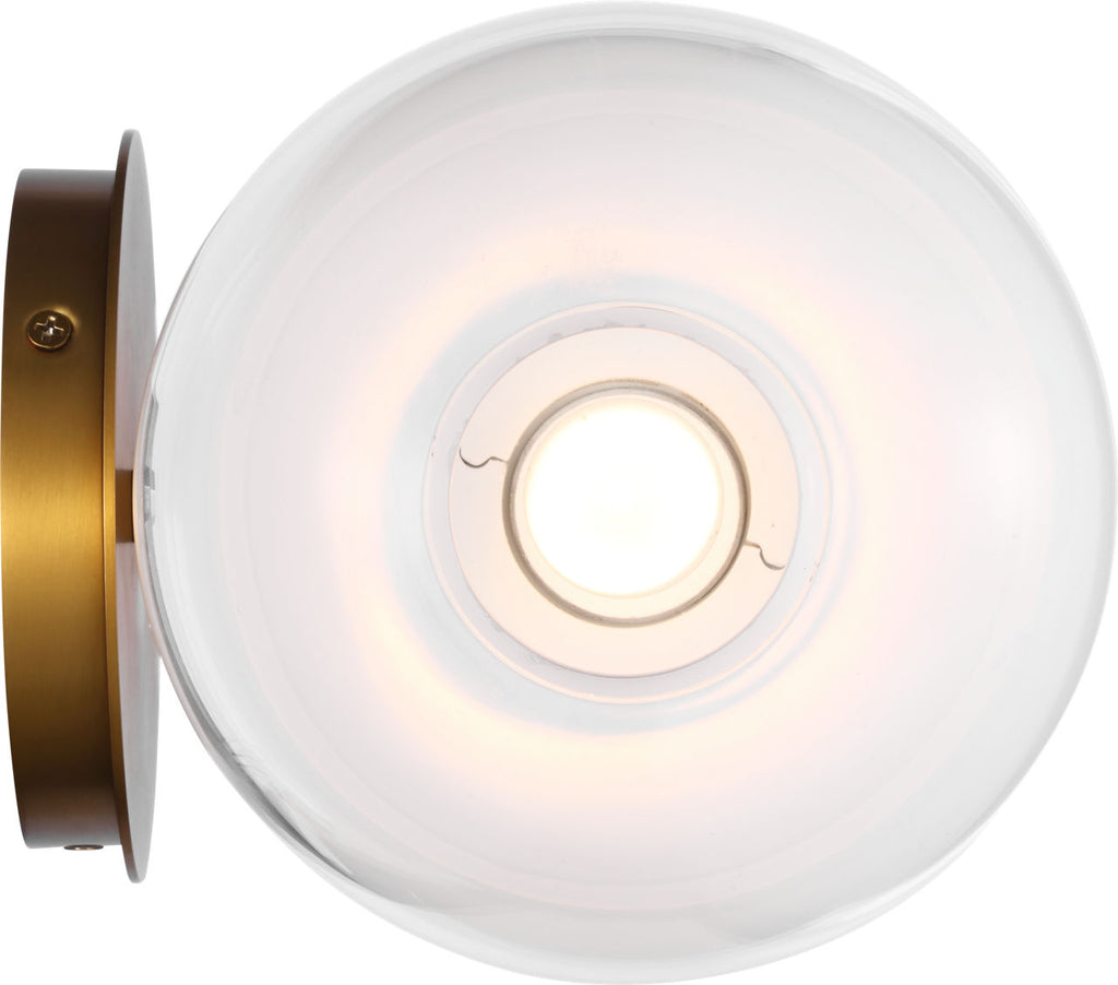 Torian Linear Sconce Burnished Brass
