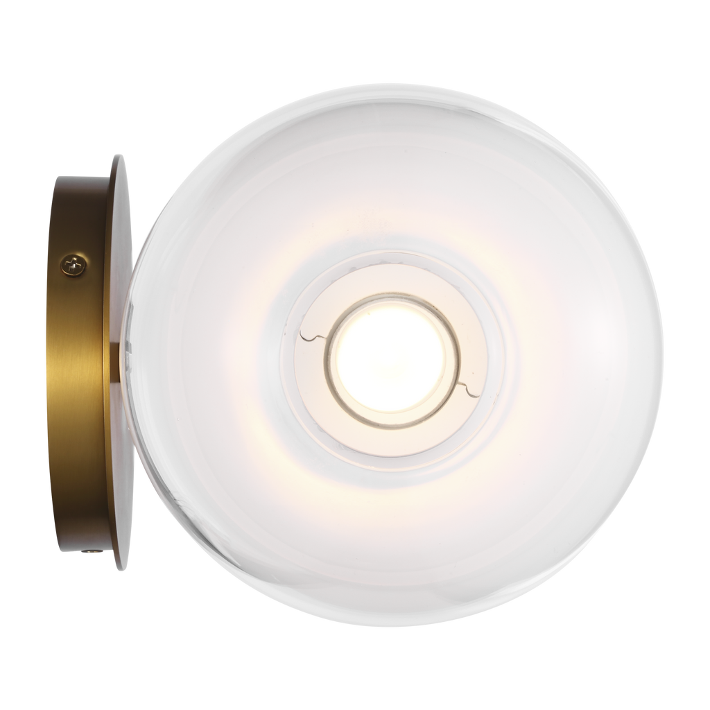 Torian Linear Sconce Burnished Brass
