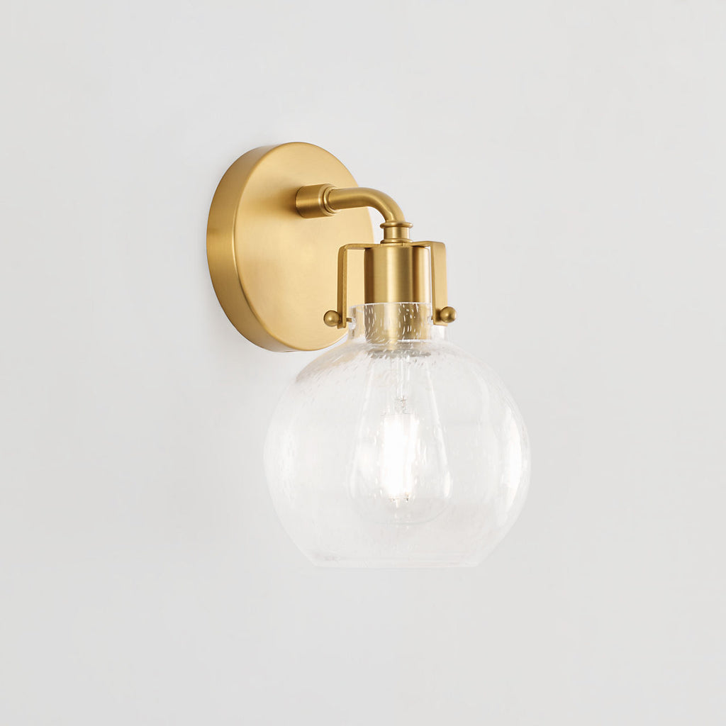Clara 1 - Light Sconce | Burnished Brass