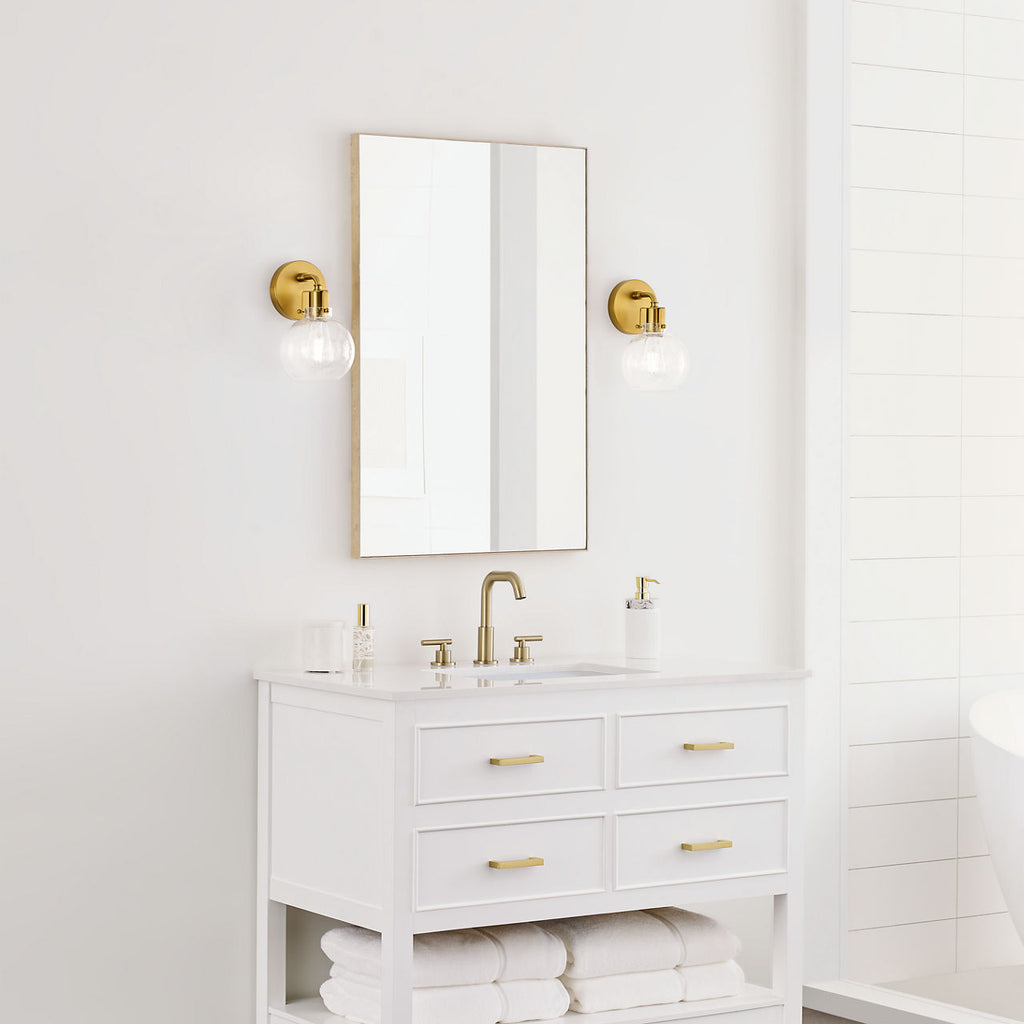 Clara 1 - Light Sconce | Burnished Brass