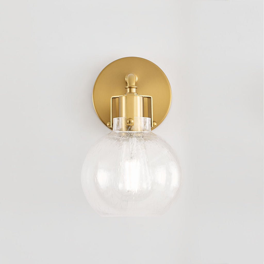 Clara 1 - Light Sconce | Burnished Brass