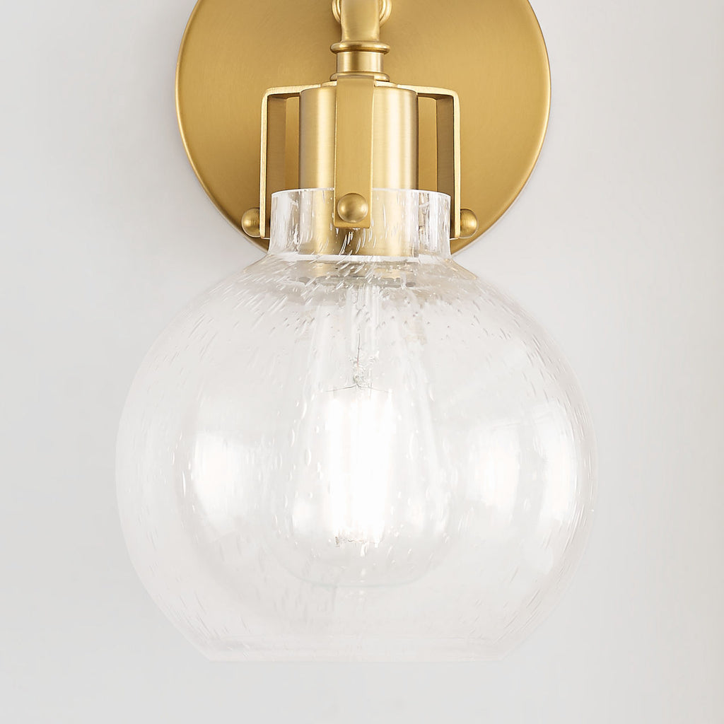 Clara 1 - Light Sconce | Burnished Brass