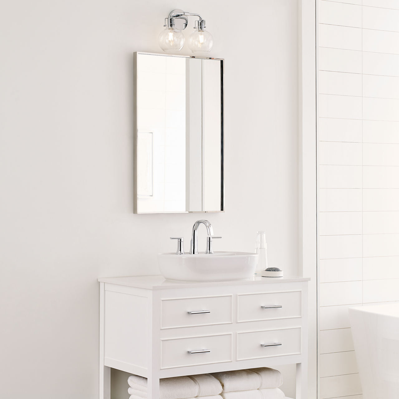 Clara 2 - Light Vanity | Chrome