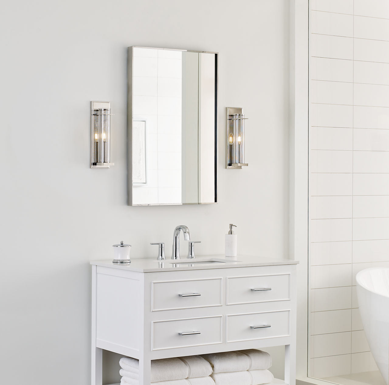 Silo Sconce Polished Nickel