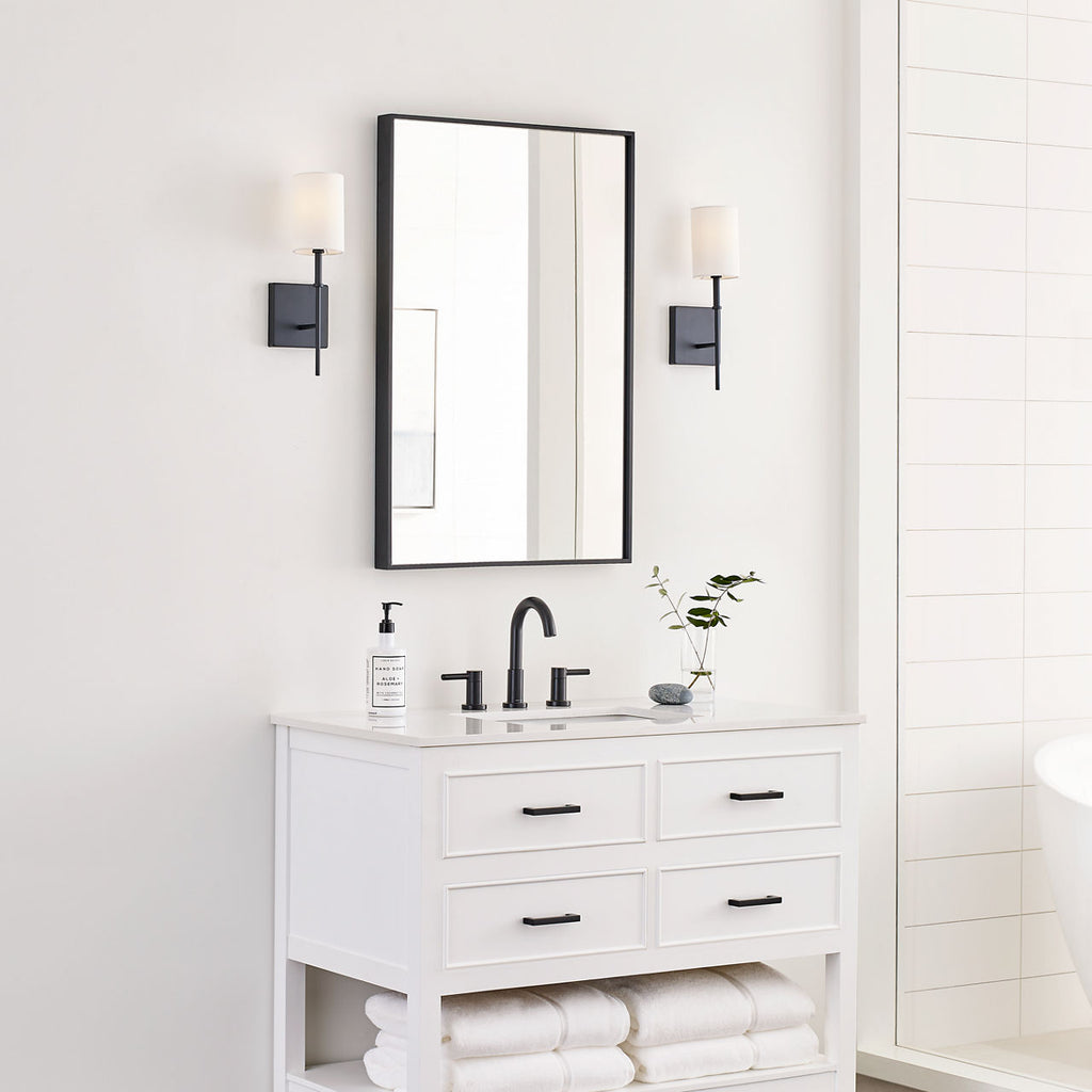 Foxdale 1-Light Sconce | Midnight Black