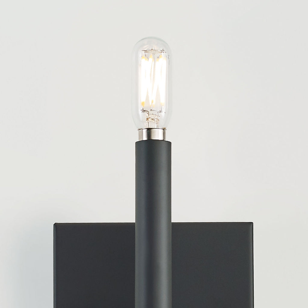 Vector One Light Wall / Bath Sconce Midnight Black