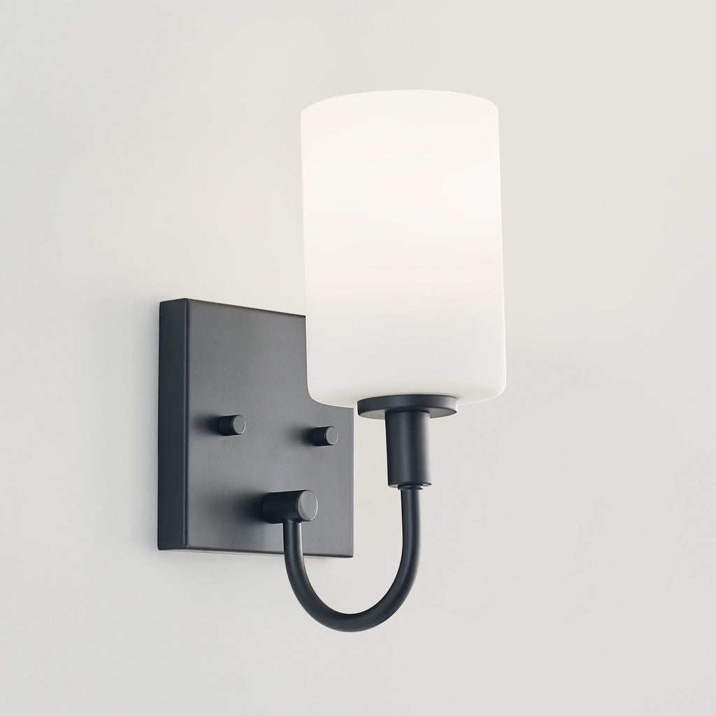 Oak Moore One Light Wall / Bath Sconce Midnight Black