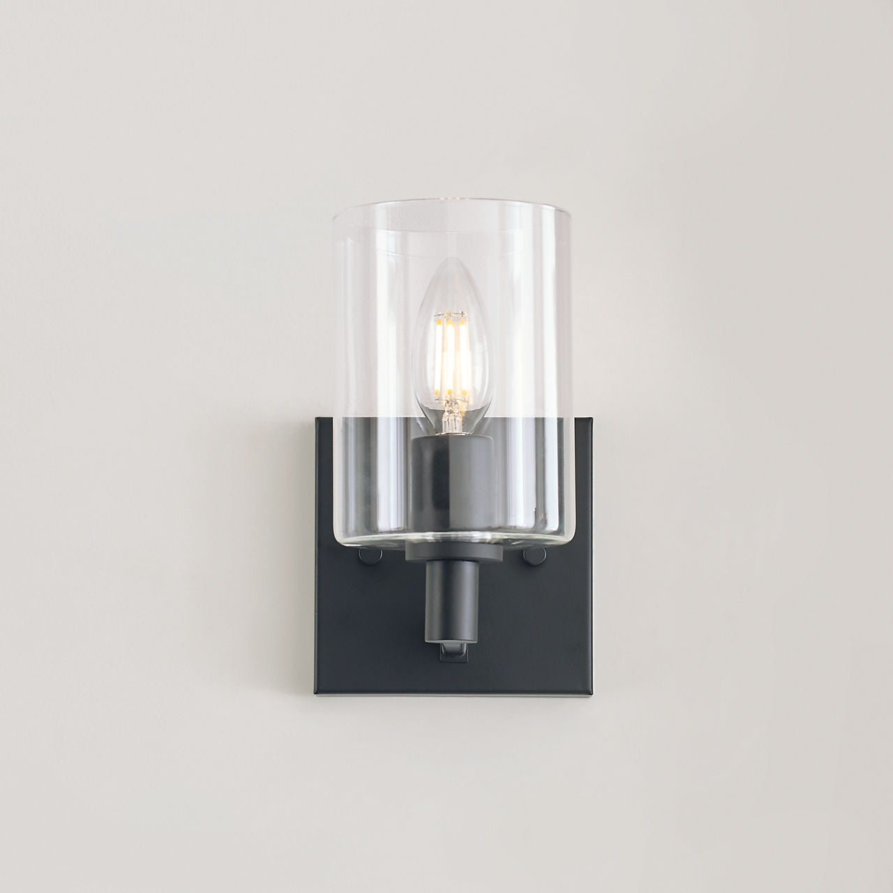 Fullton One Light Wall / Bath Sconce Midnight Black