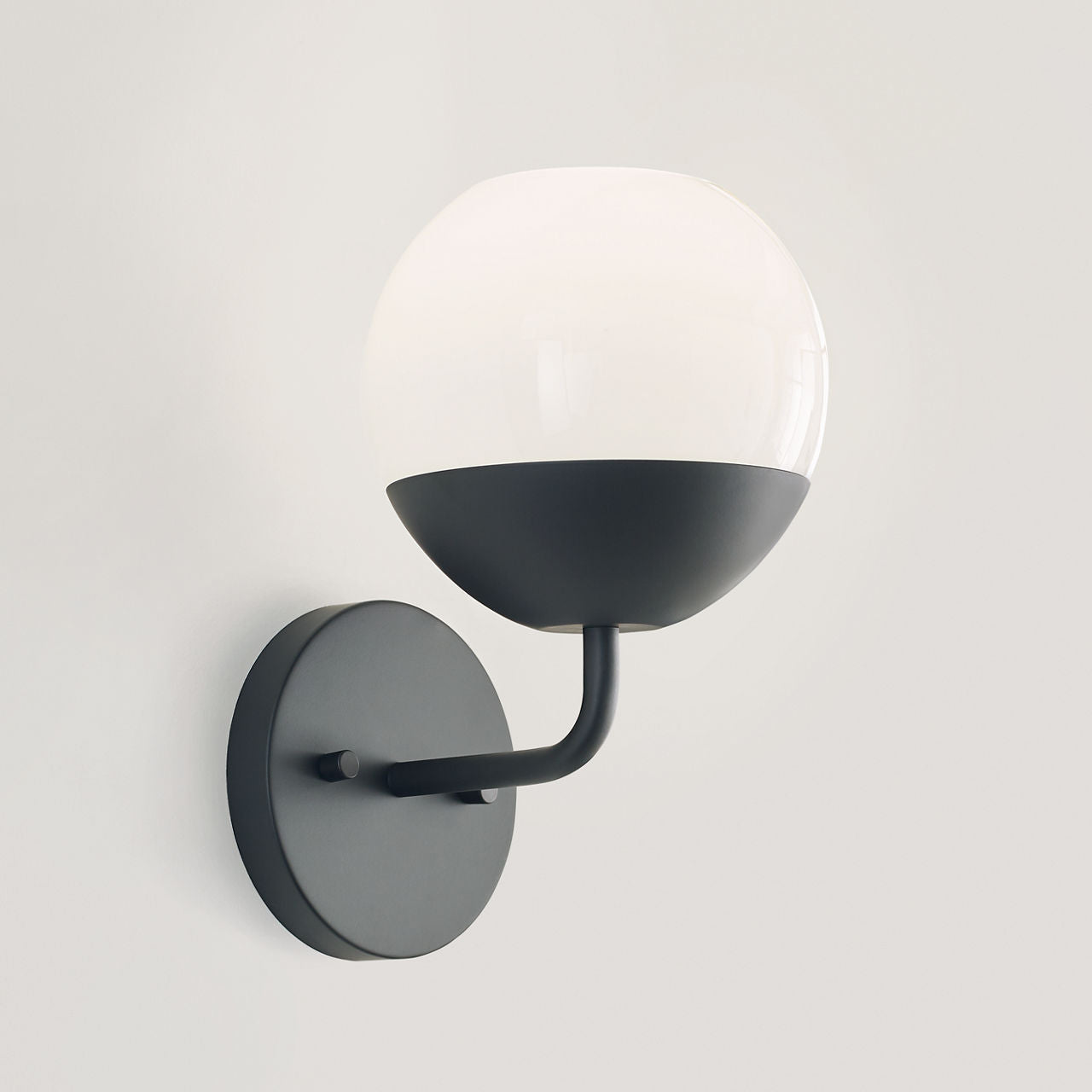 Alvin One Light Wall / Bath Sconce Midnight Black