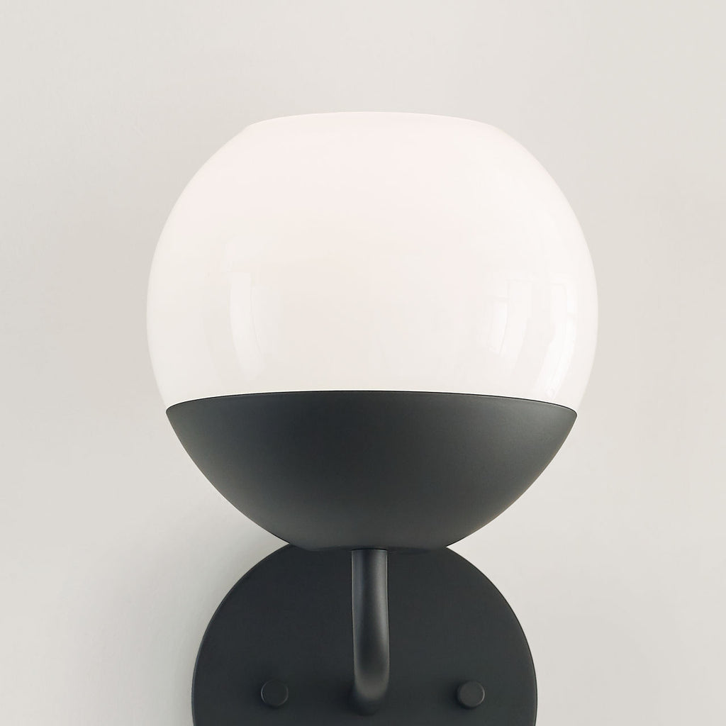 Alvin One Light Wall / Bath Sconce Midnight Black