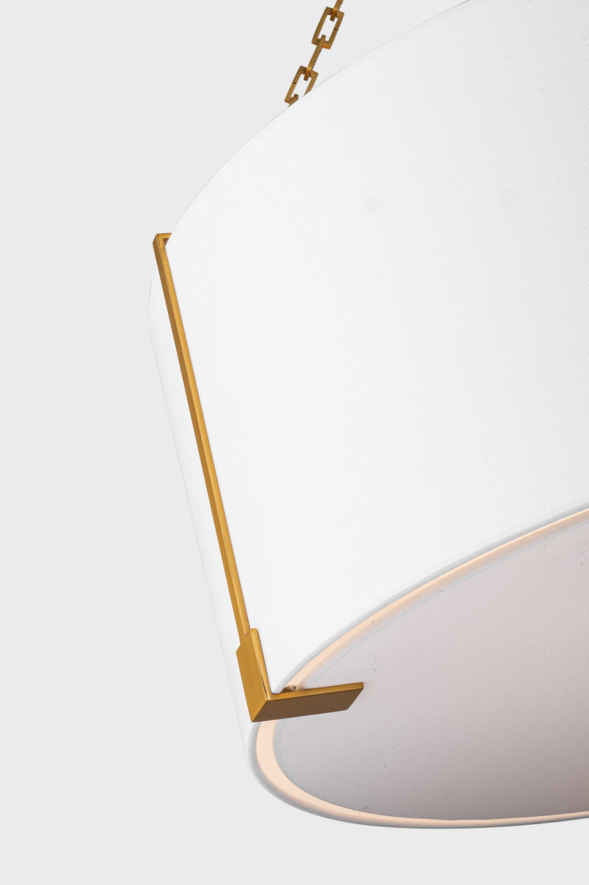 Bergen Large Hanging Shade Burnished Brass