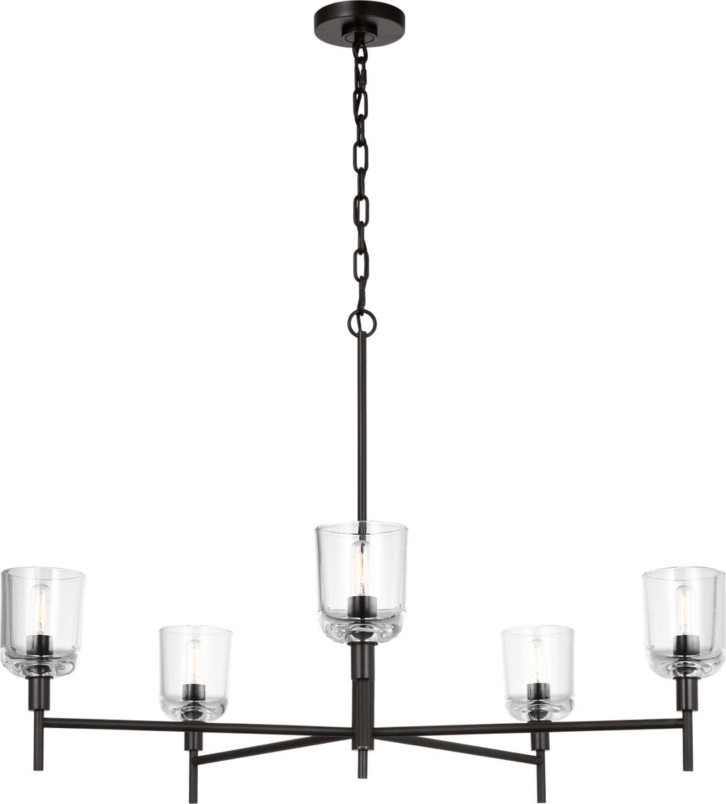 Hartley Large Chandelier Aged Iron