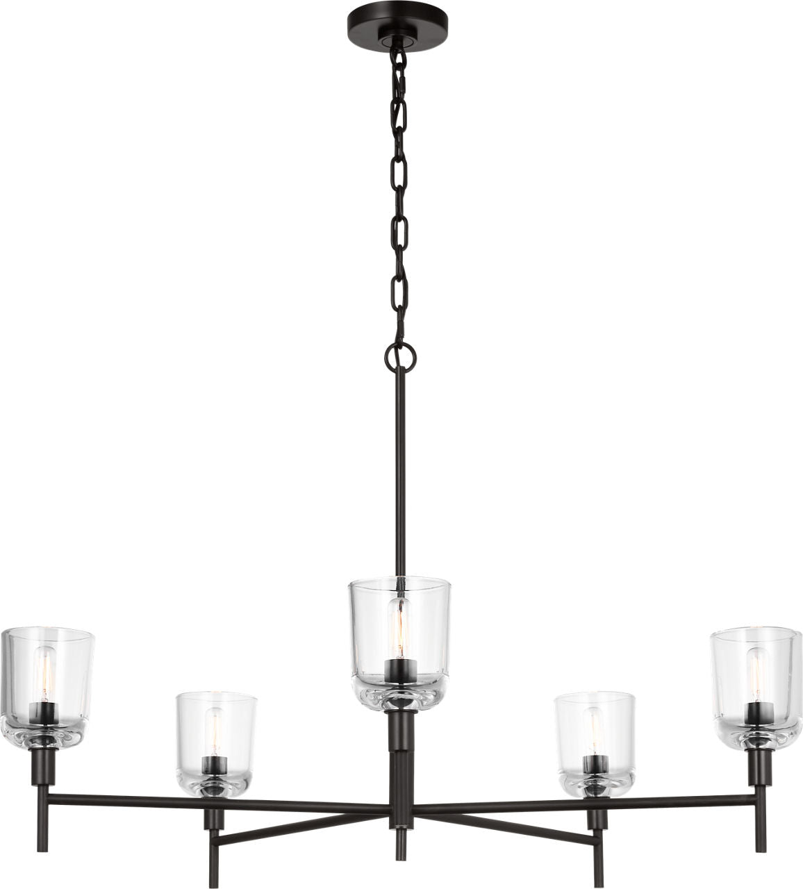 Hartley Large Chandelier Aged Iron
