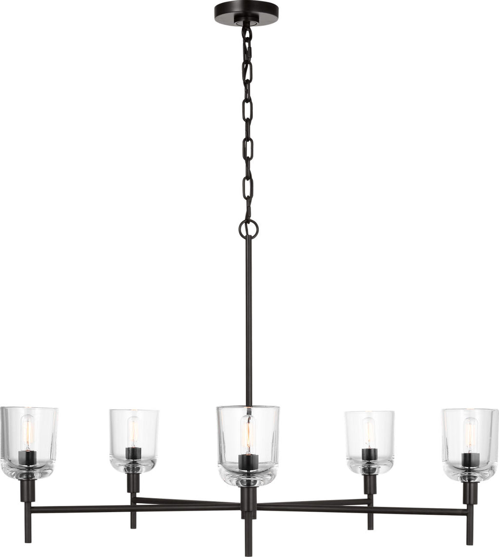 Hartley Large Chandelier Aged Iron