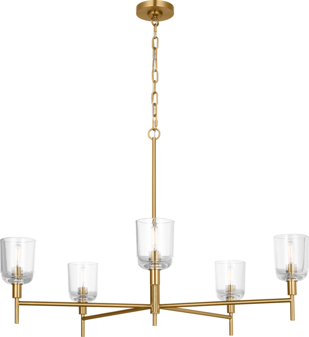 Hartley Large Chandelier Burnished Brass