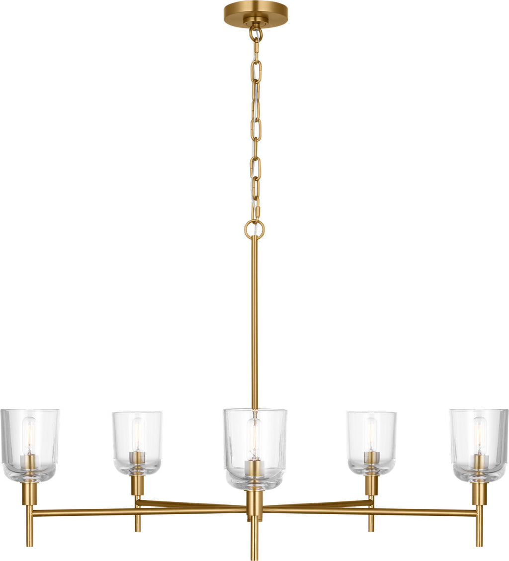 Hartley Large Chandelier Burnished Brass