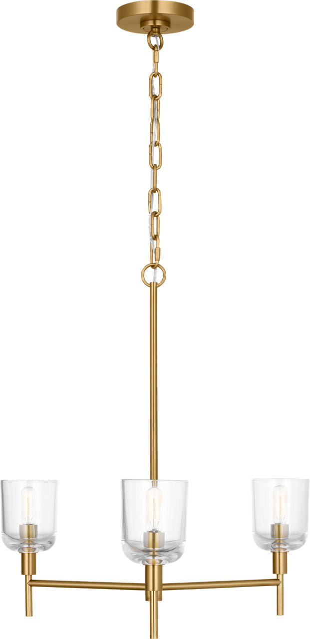 Hartley Mediium Chandelier Burnished Brass