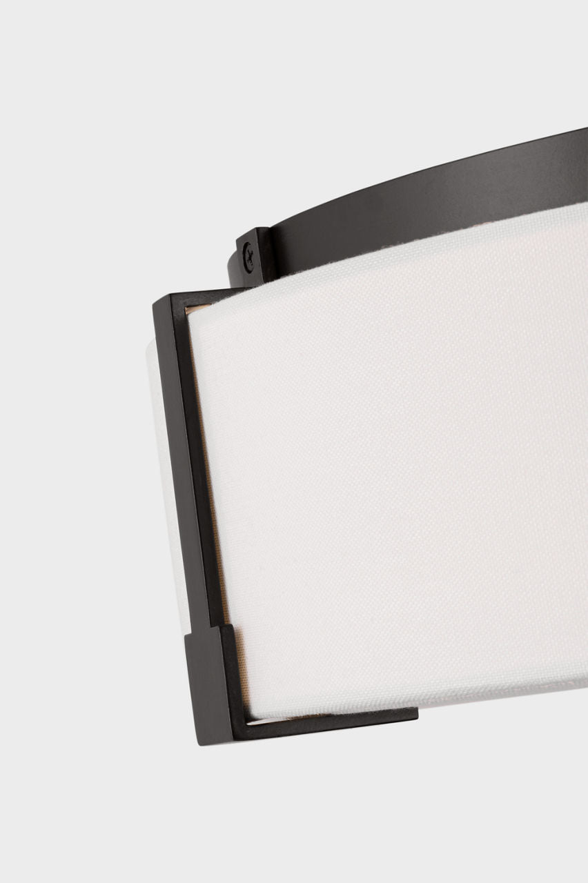 Bergen Medium Flush Mount Aged Iron
